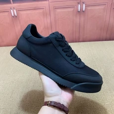 夏季新款休闲鞋网布面阿甘男鞋 黑色39-44