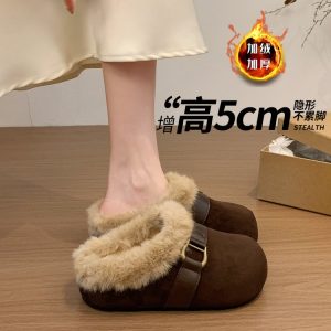 【帝兴女鞋】雪地靴冬季2026加厚保暖防滑短款毛毛棉鞋