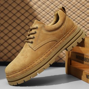 南风9607四季真皮休闲时尚工装靴大头皮鞋39-44运动码批