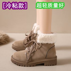道盛-2399【冷粘轻质】雪地靴加绒保暖女鞋马丁靴 货足主推