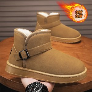 龙腾8506厚棉雪地靴 东北大棉男鞋 靴子