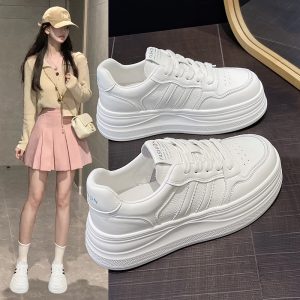丰歌8836新款 时尚潮流百搭休闲 小白鞋