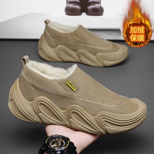 云逸-GN988冬季加绒厚底休闲棉鞋38-45码控价99元