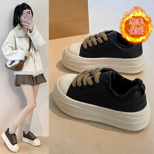 锦福林女鞋M05冬季加绒休闲女鞋运动板鞋
